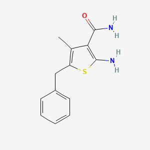 2-Amino-5-benzyl-4-methyl-3-thiophenecarboxamide