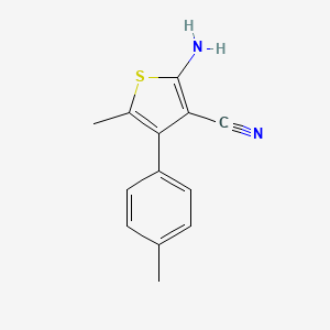 2-Amino-5-methyl-4-(4-methylphenyl)thiophene-3-carbonitrile