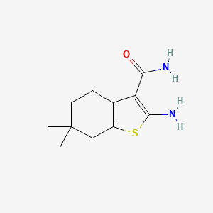 2-Amino-6,6-dimethyl-4,5,6,7-tetrahydro-1-benzothiophene-3-carboxamide