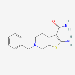 2-Amino-6-benzyl-4,5,6,7-tetrahydrothieno[2,3-c]pyridine-3-carboxamide