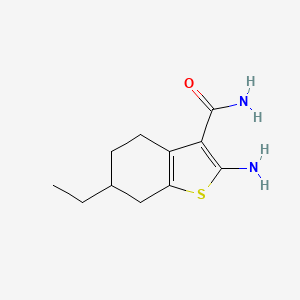 2-Amino-6-ethyl-4,5,6,7-tetrahydro-1-benzothiophene-3-carboxamide