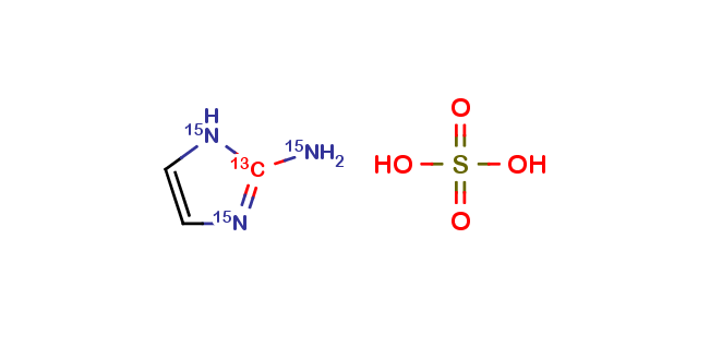 2-Aminoimidazole sulfate 13C,15N3