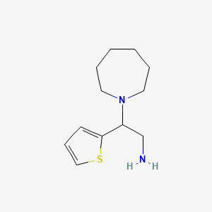 2-Azepan-1-YL-2-thiophen-2-YL-ethylamine
