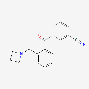 2-Azetidinomethyl-3'-cyanobenzophenone
