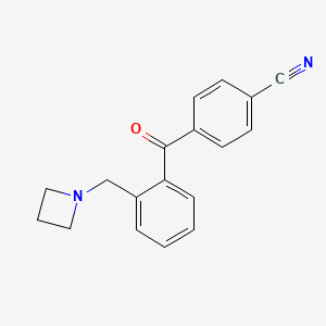 2-Azetidinomethyl-4'-cyanobenzophenone
