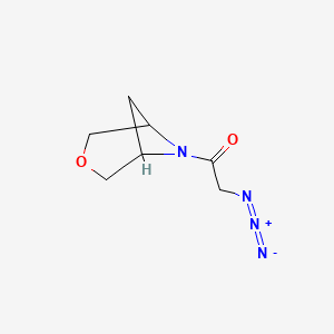 2-Azido-1-(3-oxa-6-azabicyclo[3.1.1]heptan-6-yl)ethan-1-one