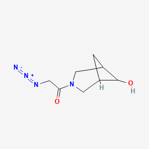 2-Azido-1-(6-hydroxy-3-azabicyclo[3.1.1]heptan-3-yl)ethan-1-one