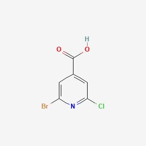 2-Bromo-6-chloroisonicotinic acid