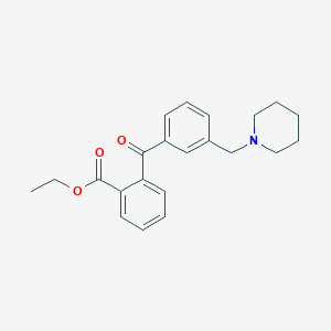 2-Carboethoxy-3'-piperidinomethyl benzophenone
