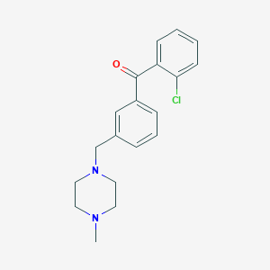 2-Chloro-3'-(4-methylpiperazinomethyl) benzophenone