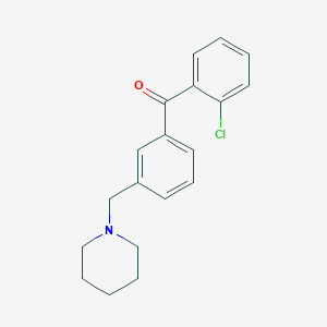 2-Chloro-3'-piperidinomethyl benzophenone