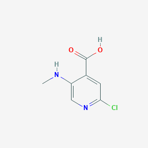 2-Chloro-5-(methylamino)isonicotinic acid