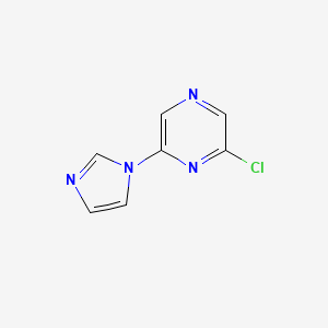 2-Chloro-6-(imidazol-1-yl)pyrazine