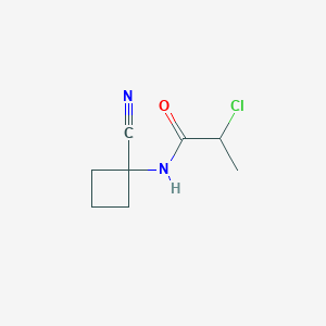2-Chloro-N-(1-cyanocyclobutyl)propanamide