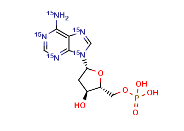 2-DEOXYADENOSINE 5-MONOPHOSPHATE 15N5