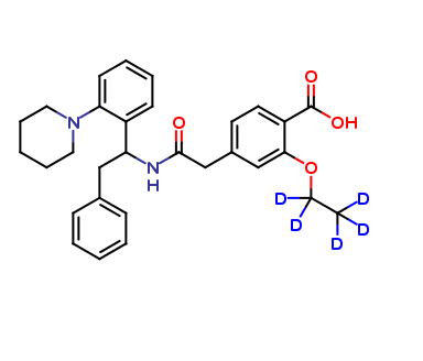 2-Desisopropyl-2-phenyl Repaglinide-d5 (Repaglinide Impurity)