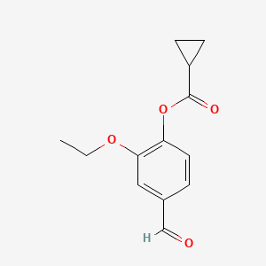 2-Ethoxy-4-formylphenyl cyclopropanecarboxylate