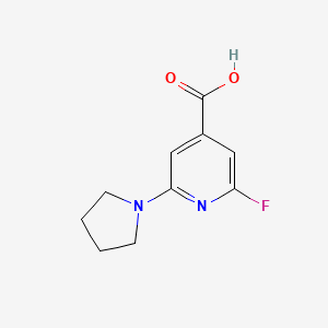 2-Fluoro-6-(pyrrolidin-1-yl)isonicotinic acid