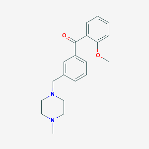 2-Methoxy-3'-(4-methylpiperazinomethyl) benzophenone