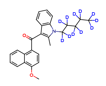 2-Methyl-1-pentyl-3-(4-methoxynaphthoyl)indole-d11