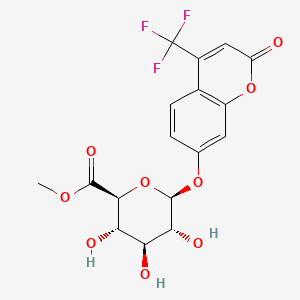 2-Oxo-4-(trifluoromethyl)-2H-1-benzopyran-7-yl -β-D-Glucopyranosiduronic Acid Methyl Ester