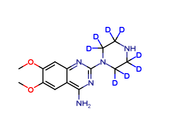 2-Piperazinyl-4-amino-6,7-dimethoxyquinazoline-d8