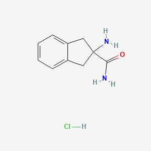 2-amino-2,3-dihydro-1H-indene-2-carboxamide hydrochloride