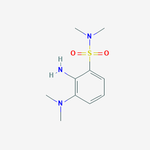 2-amino-3-(dimethylamino)-N,N-dimethylbenzene-1-sulfonamide