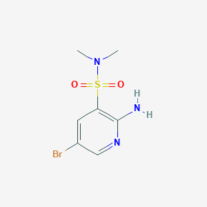 2-amino-5-bromo-N,N-dimethylpyridine-3-sulfonamide