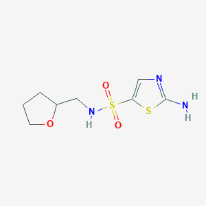 2-amino-N-((tetrahydrofuran-2-yl)methyl)thiazole-5-sulfonamide