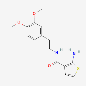 2-amino-N-[2-(3,4-dimethoxyphenyl)ethyl]thiophene-3-carboxamide