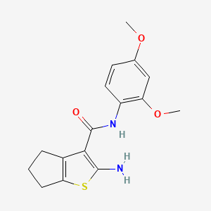 2-amino-N-(2,4-dimethoxyphenyl)-5,6-dihydro-4H-cyclopenta[b]thiophene-3-carboxamide