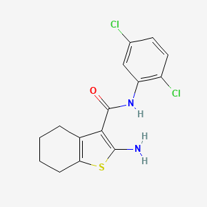 2-amino-N-(2,5-dichlorophenyl)-4,5,6,7-tetrahydro-1-benzothiophene-3-carboxamide