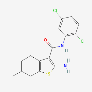 2-amino-N-(2,5-dichlorophenyl)-6-methyl-4,5,6,7-tetrahydro-1-benzothiophene-3-carboxamide