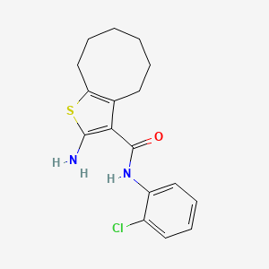 2-amino-N-(2-chlorophenyl)-4,5,6,7,8,9-hexahydrocycloocta[b]thiophene-3-carboxamide