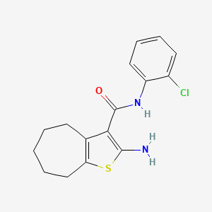 2-amino-N-(2-chlorophenyl)-5,6,7,8-tetrahydro-4H-cyclohepta[b]thiophene-3-carboxamide