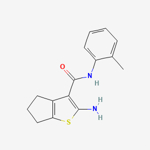 2-amino-N-(2-methylphenyl)-5,6-dihydro-4H-cyclopenta[b]thiophene-3-carboxamide