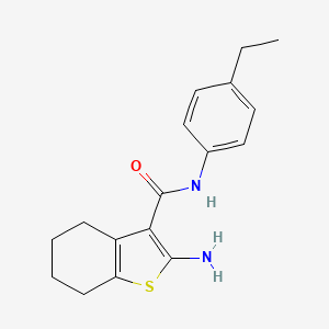 2-amino-N-(4-ethylphenyl)-4,5,6,7-tetrahydro-1-benzothiophene-3-carboxamide