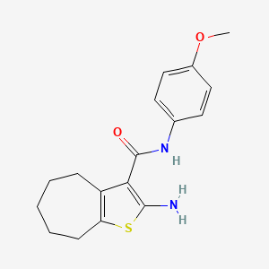 2-amino-N-(4-methoxyphenyl)-5,6,7,8-tetrahydro-4H-cyclohepta[b]thiophene-3-carboxamide