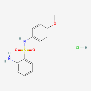 2-amino-N-(4-methoxyphenyl)benzene-1-sulfonamide hydrochloride