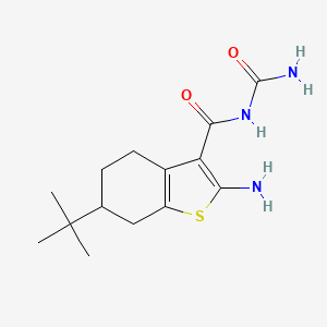 2-amino-N-(aminocarbonyl)-6-tert-butyl-4,5,6,7-tetrahydro-1-benzothiophene-3-carboxamide