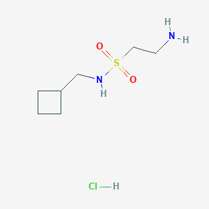 2-amino-N-(cyclobutylmethyl)ethane-1-sulfonamide hydrochloride