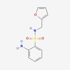 2-amino-N-(furan-2-ylmethyl)benzene-1-sulfonamide