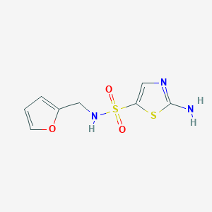 2-amino-N-(furan-2-ylmethyl)thiazole-5-sulfonamide