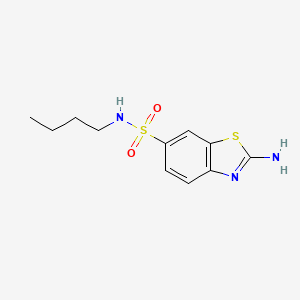 2-amino-N-butyl-1,3-benzothiazole-6-sulfonamide