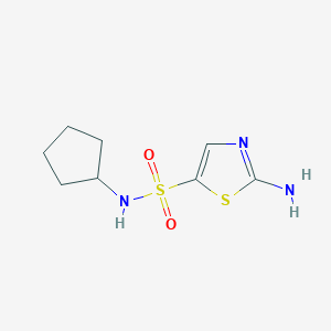 2-amino-N-cyclopentylthiazole-5-sulfonamide