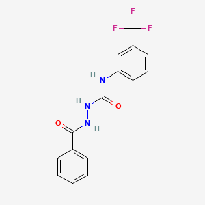 2-benzoyl-N-[3-(trifluoromethyl)phenyl]-1-hydrazinecarboxamide