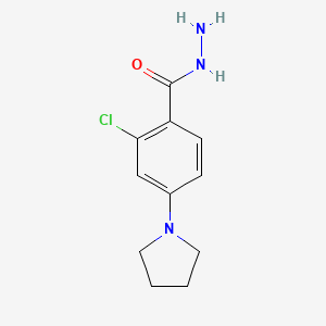 2-chloro-4-(1-pyrrolidinyl)benzenecarbohydrazide