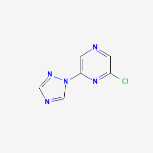 2-chloro-6-(1H-1,2,4-triazol-1-yl)pyrazine