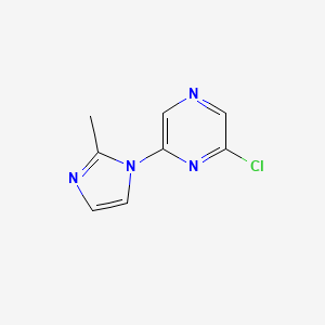 2-chloro-6-(2-methyl-1H-imidazol-1-yl)pyrazine